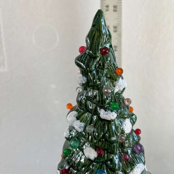 13 I/2 in ceramic glazed Christmas tree - Picture 2 of 11